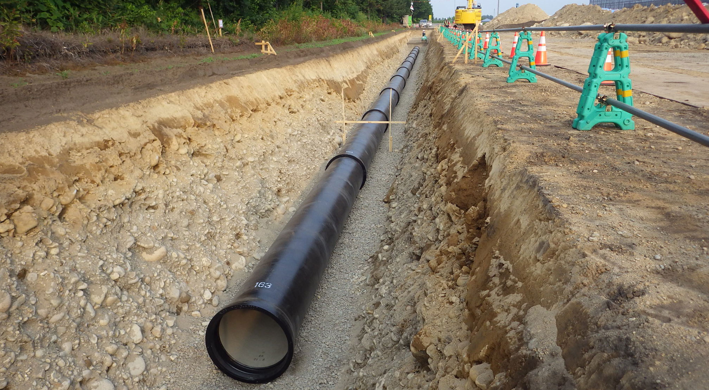 >芽室川西地区　岩内幹線用水路太平工区工事