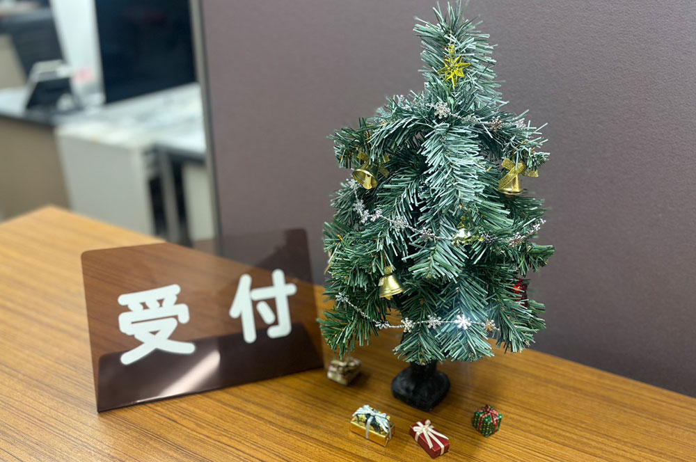 エントランスに小さなクリスマスがやってきた🎄